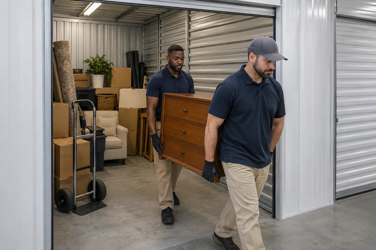 Storage Unit Cleanout service in progress